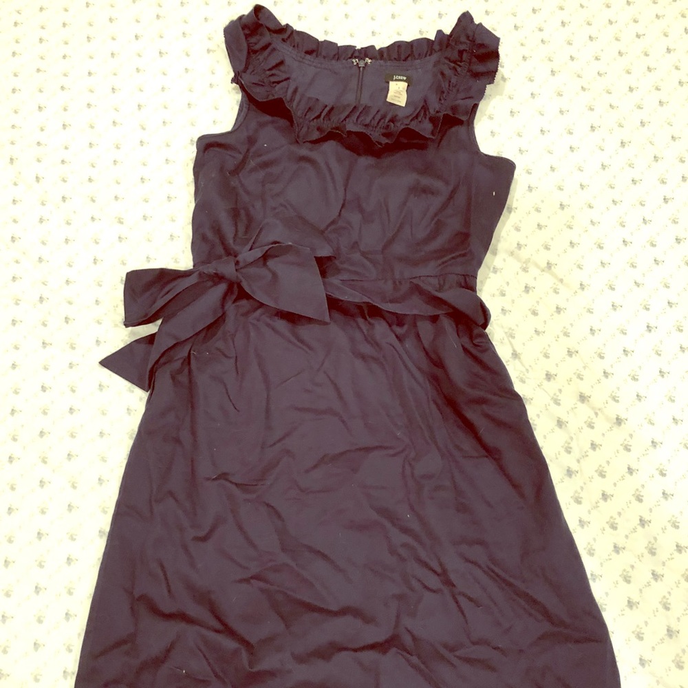 J. Crew Ruffle Neck Shift Dress